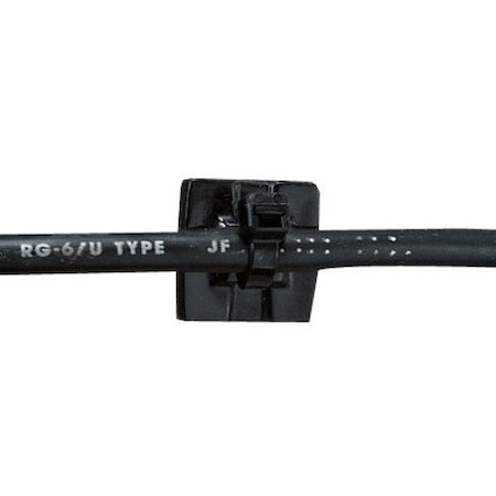 Panduit Cable Tie Mount, Epoxy Applied, NAT, EMS-A-D, PK 500 EMS-A-D